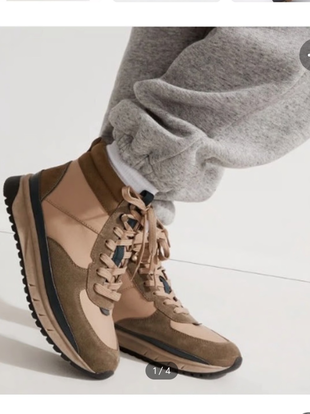 Madewell Colorblock Sneaker Boot Sz 9